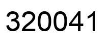 Number 320041 black image
