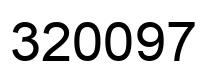 Number 320097 black image