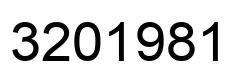 Number 3201981 black image