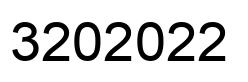 Number 3202022 black image