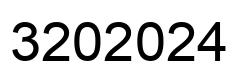 Number 3202024 black image