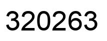 Number 320263 black image