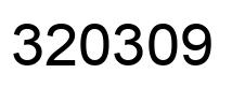Número 320309 imagen negro