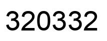 Number 320332 black image