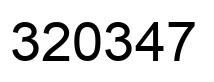 Número 320347 imagen negro