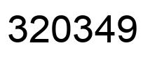 Número 320349 imagen negro