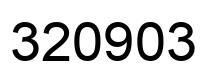 Number 320903 black image