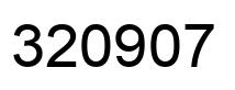 Number 320907 black image