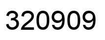 Number 320909 black image