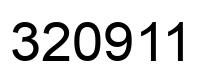 Número 320911 imagen negro
