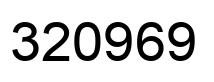 Number 320969 black image