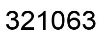 Number 321063 black image