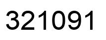 Number 321091 black image