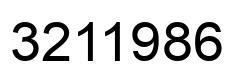 Number 3211986 black image