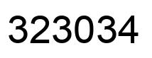 Número 323034 imagen negro