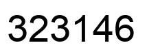 Número 323146 imagen negro