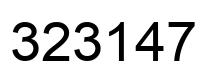 Número 323147 imagen negro