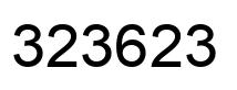 Number 323623 black image