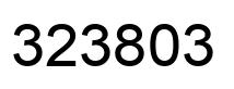 Number 323803 black image