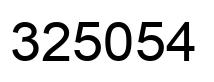 Número 325054 imagen negro