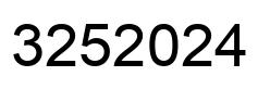 Número 3252024 imagen negro