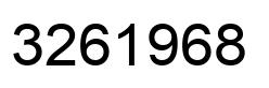Number 3261968 black image