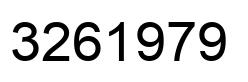 Number 3261979 black image