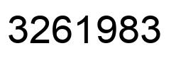 Number 3261983 black image