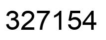 Number 327154 black image