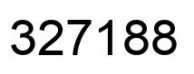 Number 327188 black image