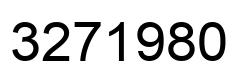 Number 3271980 black image