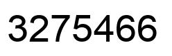 Number 3275466 black image