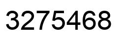 Number 3275468 black image