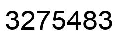 Number 3275483 black image