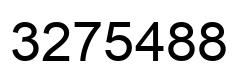 Number 3275488 black image