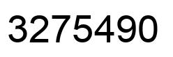 Number 3275490 black image
