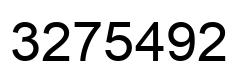 Number 3275492 black image