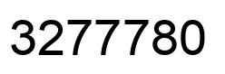 Number 3277780 black image