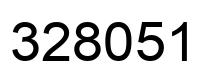 Number 328051 black image