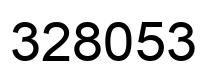 Number 328053 black image