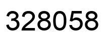 Number 328058 black image