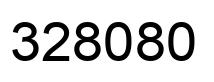 Number 328080 black image