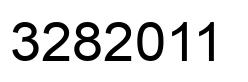 Number 3282011 black image