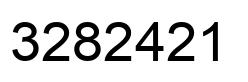 Number 3282421 black image