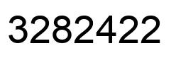 Number 3282422 black image