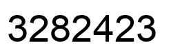 Number 3282423 black image