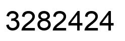 Number 3282424 black image