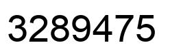 Number 3289475 black image