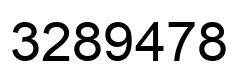 Number 3289478 black image