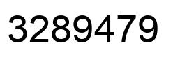 Number 3289479 black image